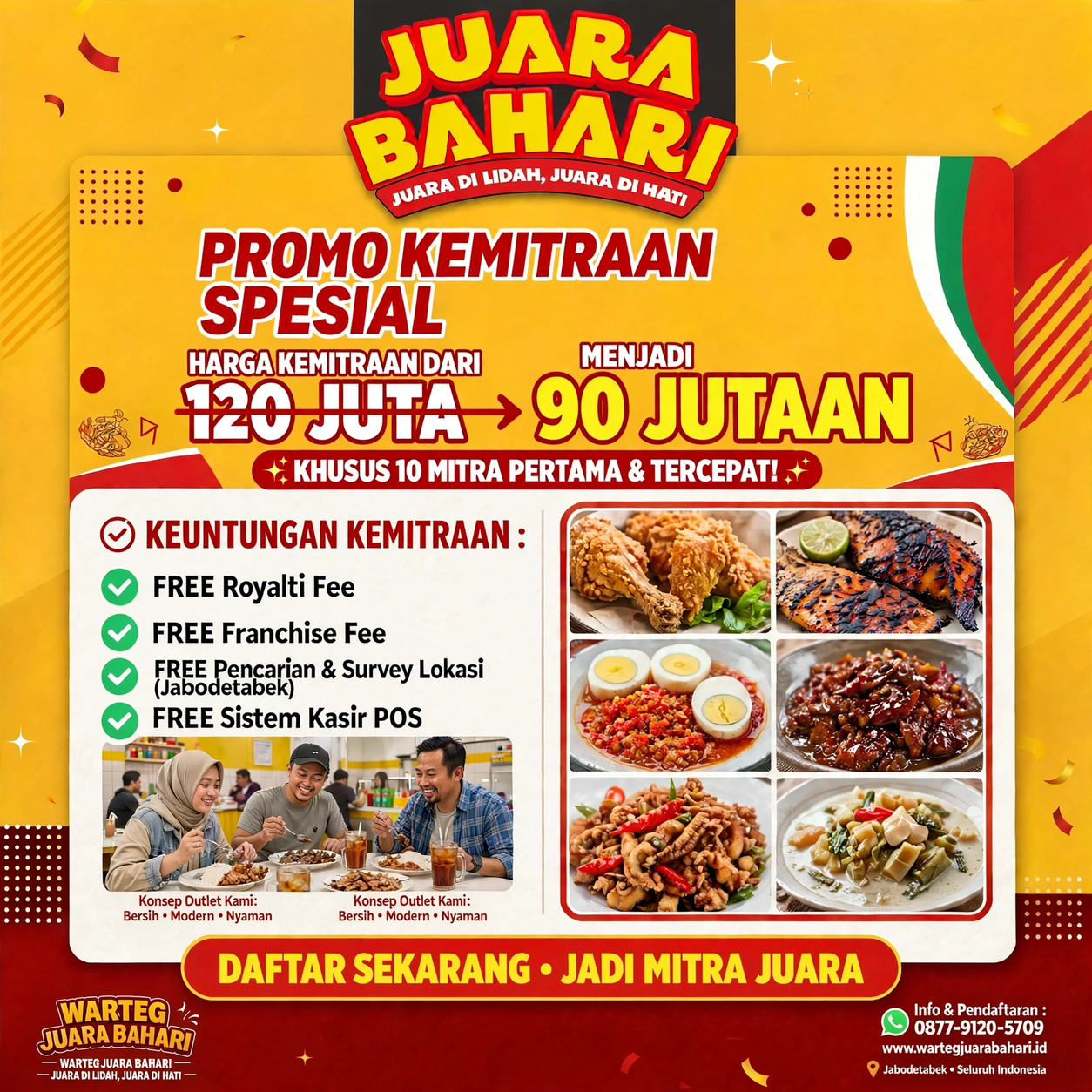 Warteg Juara Bahari: Peluang Usaha, Harga Paket, dan Sistem Autopilot